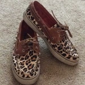 Cheetah Print Sperry's